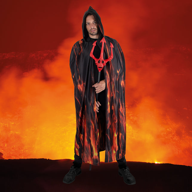 Vurige demonen cape volwassenen — foto 6