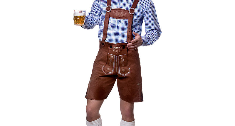 Authentieke nep suede lederhose Bernard
