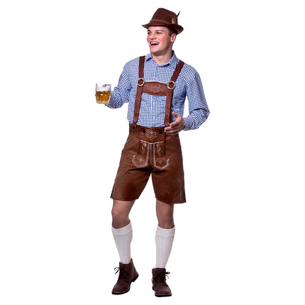 Authentieke nep suede lederhose Bernard