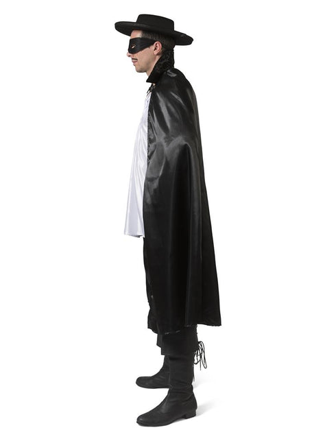 Zwarte cape Zorro met glans — foto 2