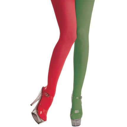 Panty in rood groen