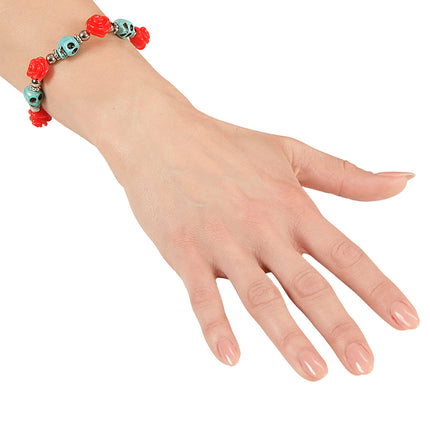 Armband met schedels en rozen — foto 2