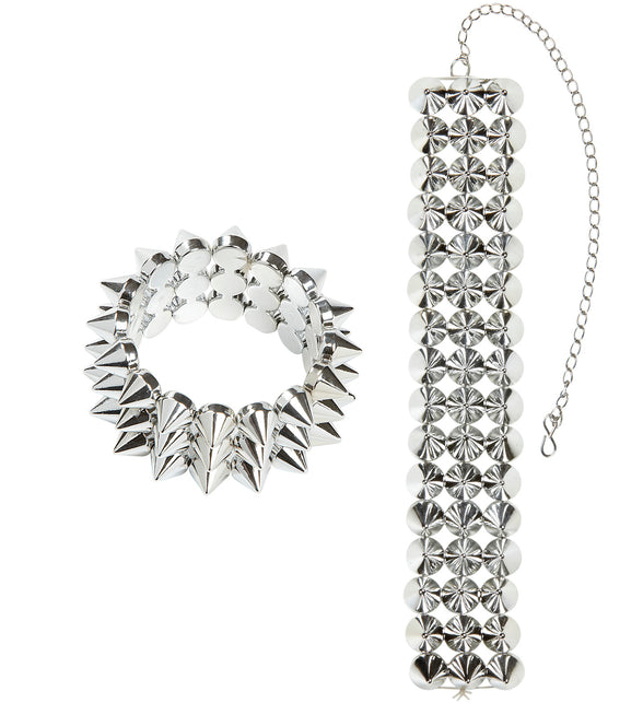 Halsband en armband met spijkers — foto 2