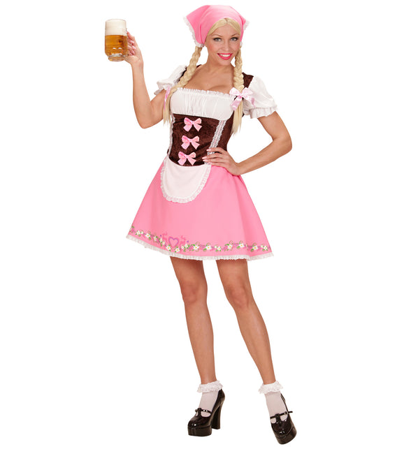 Dirndl jurkje roze dames — foto 2