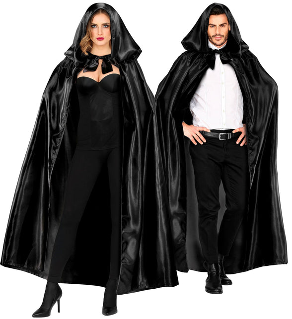 Zwarte cape met capuchon — foto 3