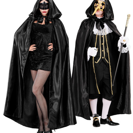 Zwarte cape met capuchon — foto 5