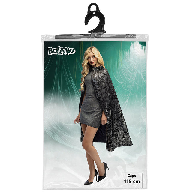 Cape Spider zwart zilver achterkant