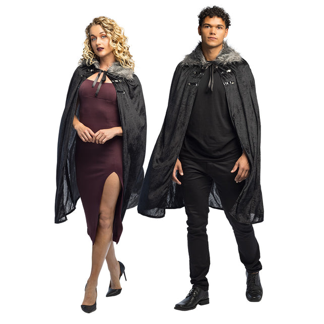 Cape Crimson zwart 113 cm vampier