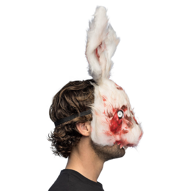 Bloederig konijn zijkant