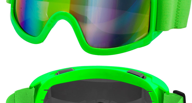 Skibril neon groen