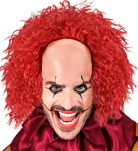 Enge clownspruik met rood haar — foto 4