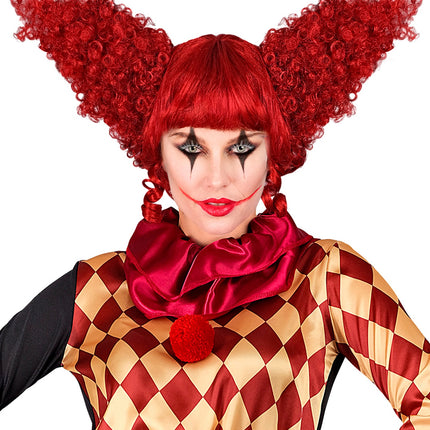 Killer clown pruik rood — foto 3
