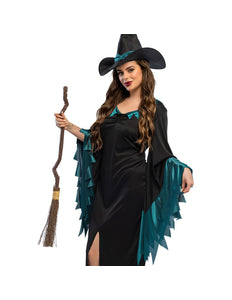 Heksenbezem Mystic 90 cm Halloween heks