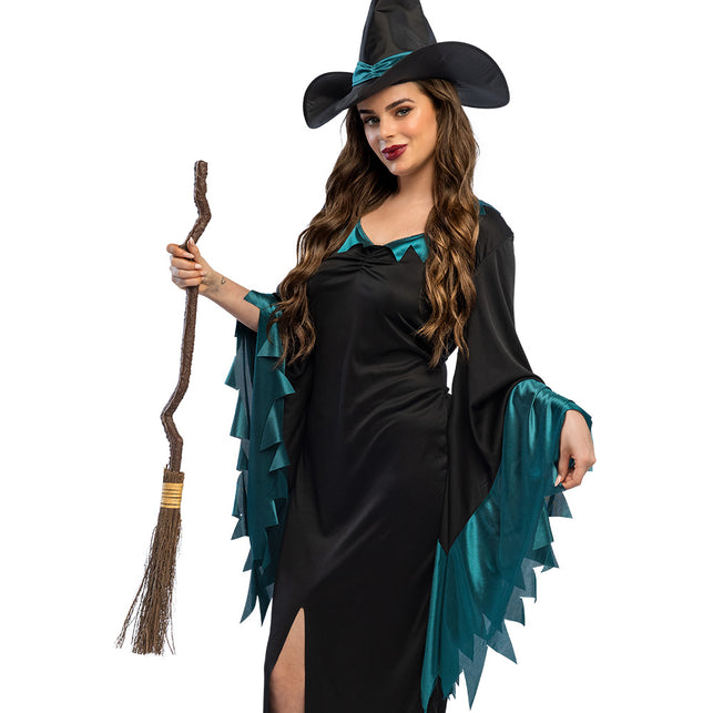 Heksenbezem Mystic 90 cm Halloween heks