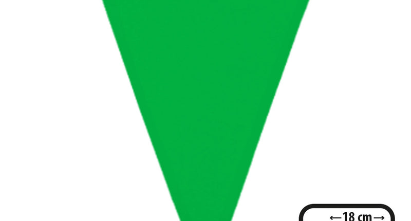Groene polyester vlaggenlijn 6 meter