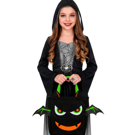 Tas trick-or-treat vleermuis sfeerbeeld – verkleedkleding