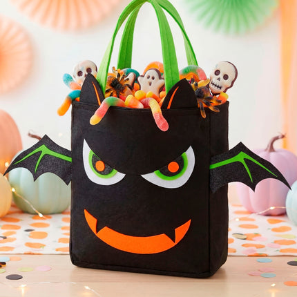 Tas trick-or-treat vleermuis close-up – verkleedkleding