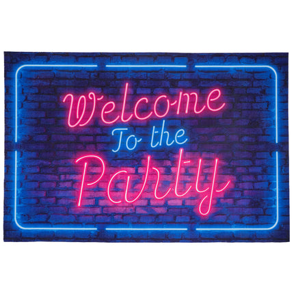 Welcome to the party deurmat detail