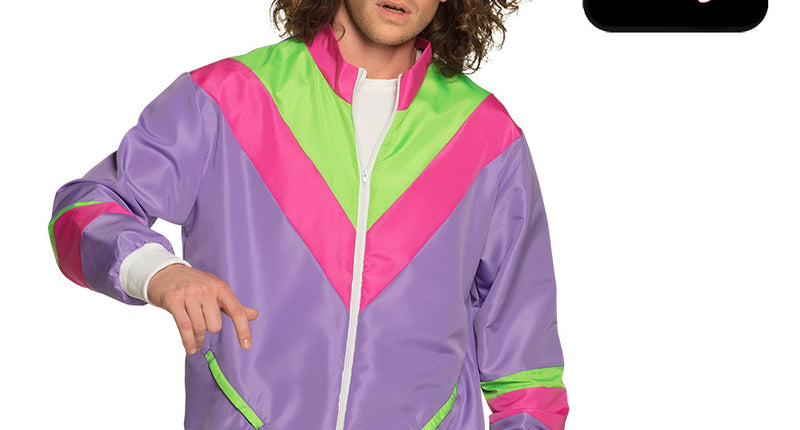 Trainingsjasje Retro dude paars UV