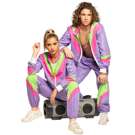 Trainingsjasje Retro dude paars UV — foto 4