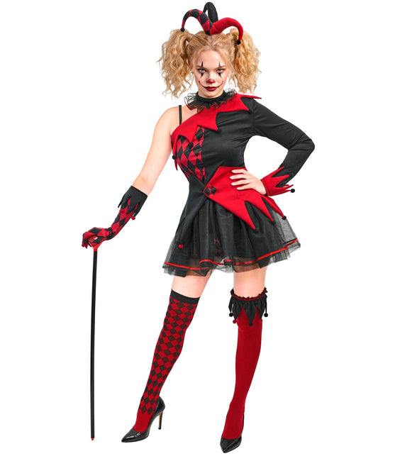 Boze nar jurk voor dames vooraanzicht – kostuums