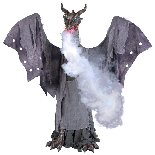 Levensgrote draak Halloween sfeerbeeld