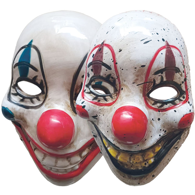 Clownmasker met bewegende mond
