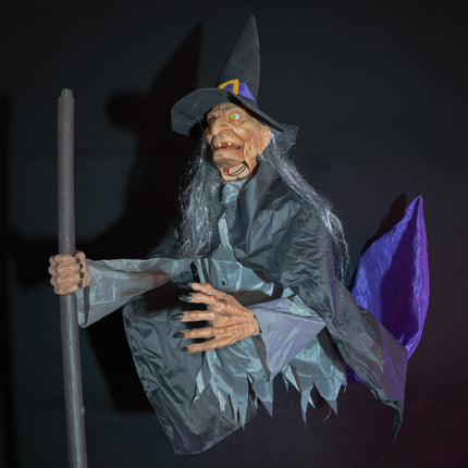 Levensgrote Halloween heks blikvanger