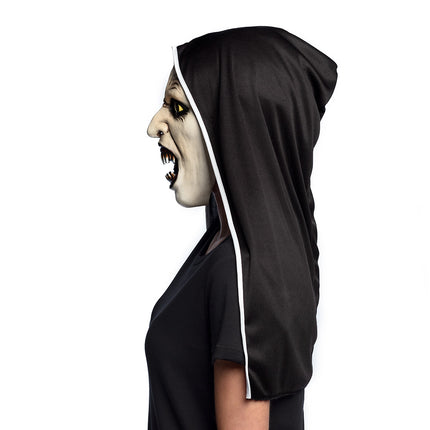 Latex gezichtsmasker Screaming nun met kap — foto 3