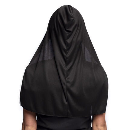 Latex gezichtsmasker Screaming nun met kap — foto 4