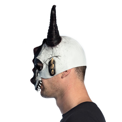 Latex halfmasker Drakenschedel — foto 3