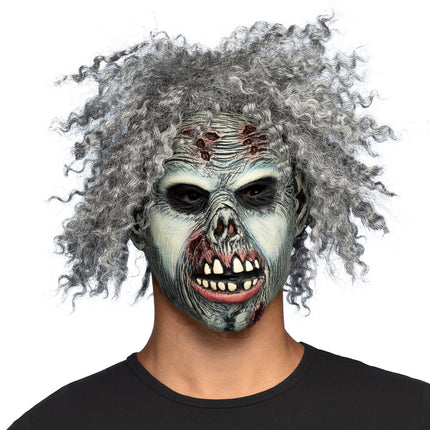 Latex hoofdmasker Crazy zombie