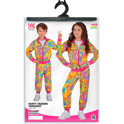 Verpakking hippie trainingspak kinderen met maten 116 tot 164 cm
