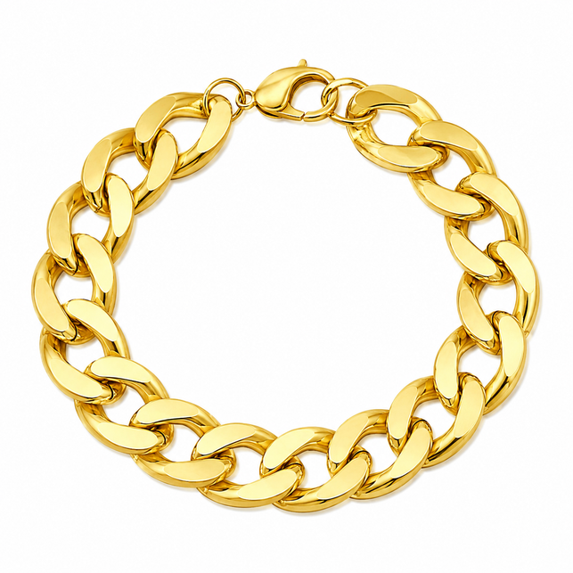 Bracelet Pimp faux or modèle grossier