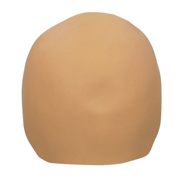 Achterkant van het Wrinkly alien hoofdmasker: dicht latex zonder naad, bedekt het hele achterhoofd