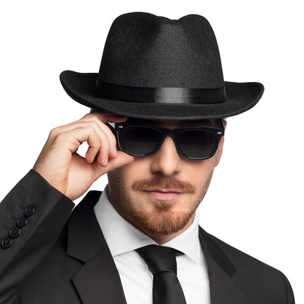 Boland 3 Blues Brother brillen zwart