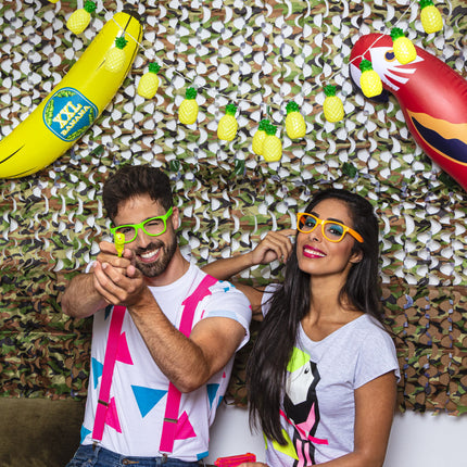 Boland 3 feestbrillen neon kleuren