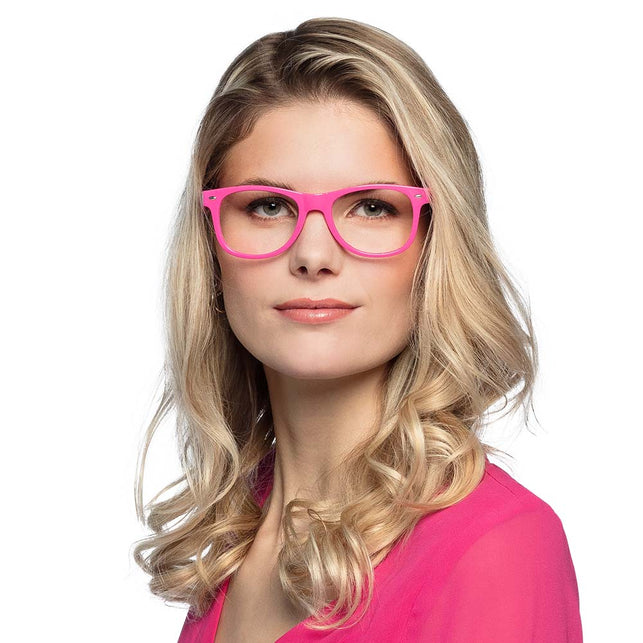 Boland 3 Feestbrillen neon roze