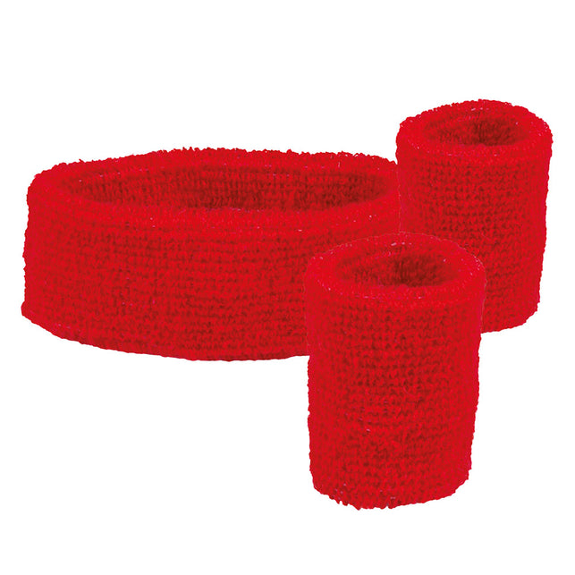 Boland 3 Zweetbandjes rood