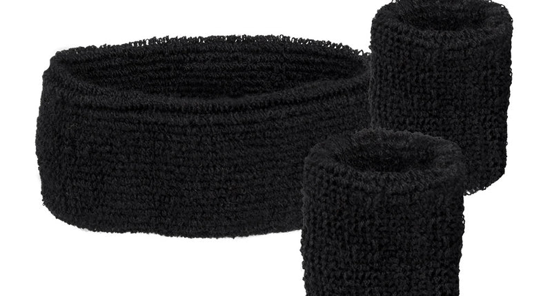 Boland 3 Zweetbandjes zwart