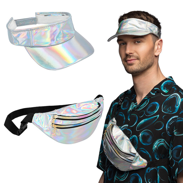 Boland Accessoireset Holo Festival zilver