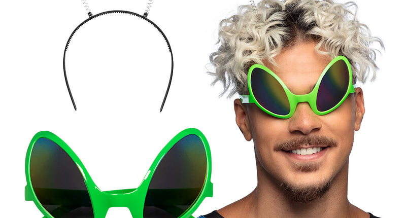 Boland Alien verkleed set buitenaards