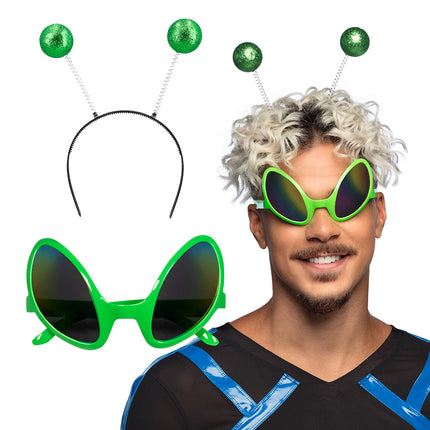 Boland Alien verkleed set buitenaards