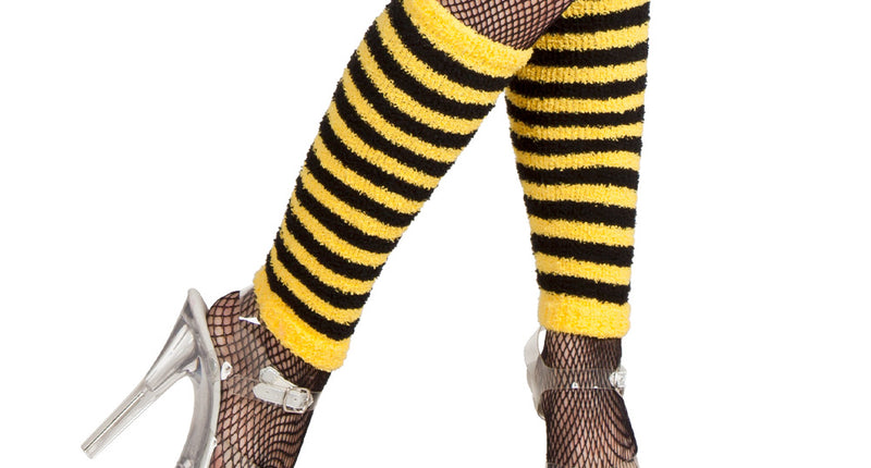 Boland Beenwarmers geel zwart bijtje