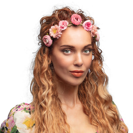 Boland Bloemen hoofdband Eivissa roze