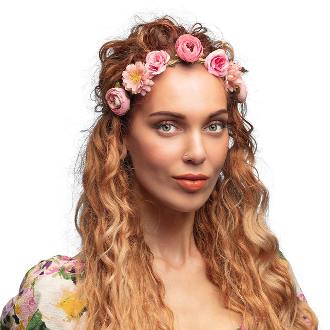 Boland Bloemen hoofdband Eivissa roze