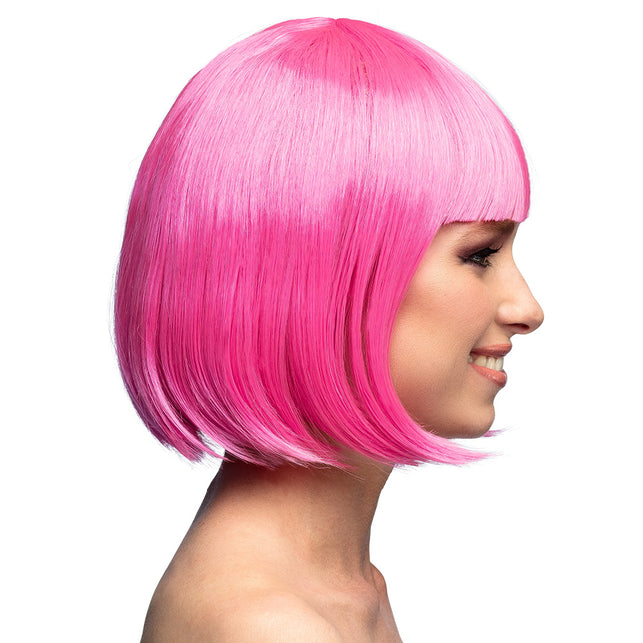Boland Boblijn pruik Cabaret icy roze