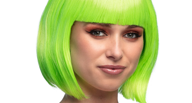 Boland Boblijn pruik Cabaret limoen  lime groen