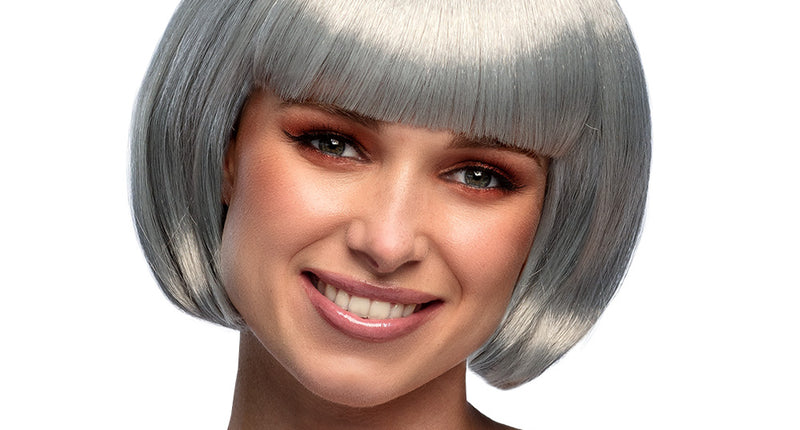 Boland Boblijn pruik Cabaret zilver grijs