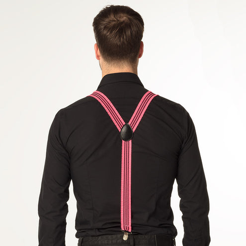 Boland Bretels Ruches neon roze